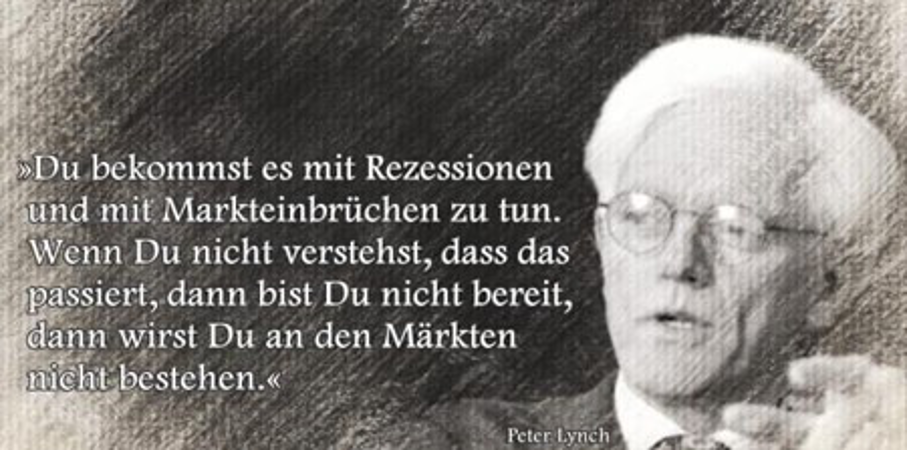 Zitat: Du bekommst es mit Rezessionen und mit Markteinbrüchen zu tun. Wenn du nicht verstehst, dass das passiert, dann bist du nicht bereit, dann wirst du an den Märkten nicht bestehen.